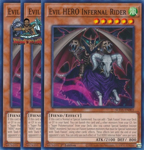 Yugioh evil hero - 3x, infernal